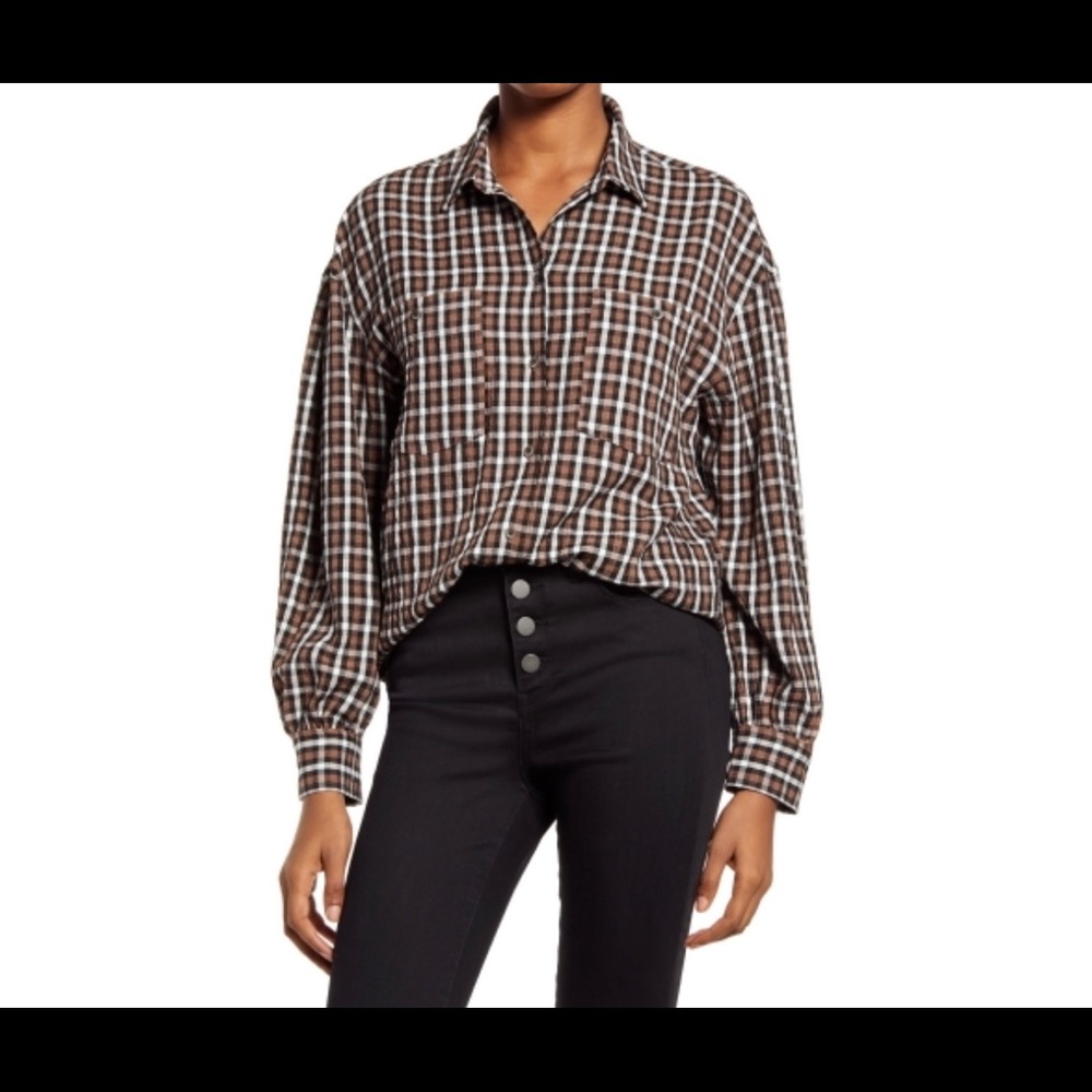 Lightweight plaid shirt